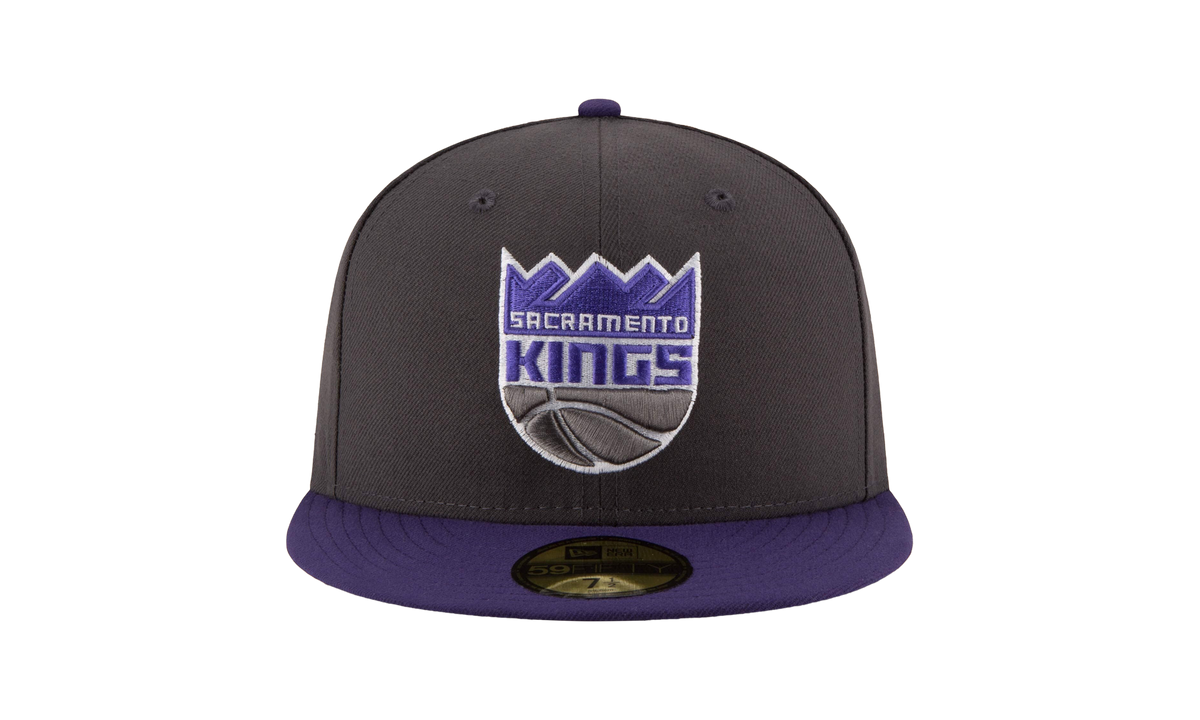 59FIFTY Sacramento Kings 2Tone Fitted Hat "Graphite / Purple - Brim / Gray - Under Brim" NE943
