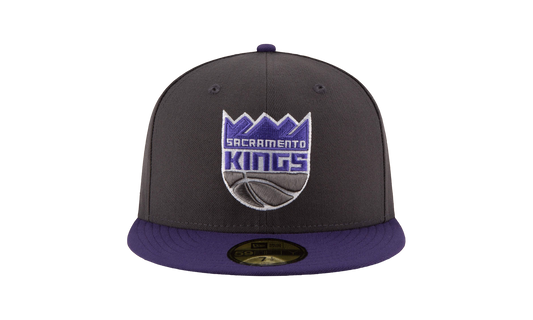 59FIFTY Sacramento Kings 2Tone Fitted Hat "Graphite / Purple - Brim / Gray - Under Brim" NE943