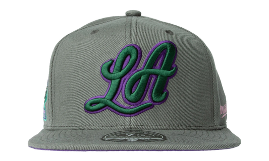 NBA Hardwood Classics From Dusk Fitted Cap "Los Angeles Lakers - Dark Grey" 6HSFSH21422 LALDKGY