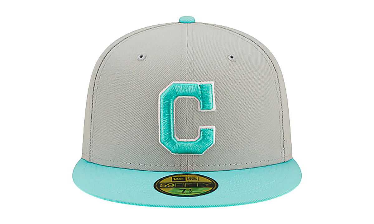 59FIFTY Cleveland Guardians Authentic Fitted Hat "Grey / Teal - Visor" NE795