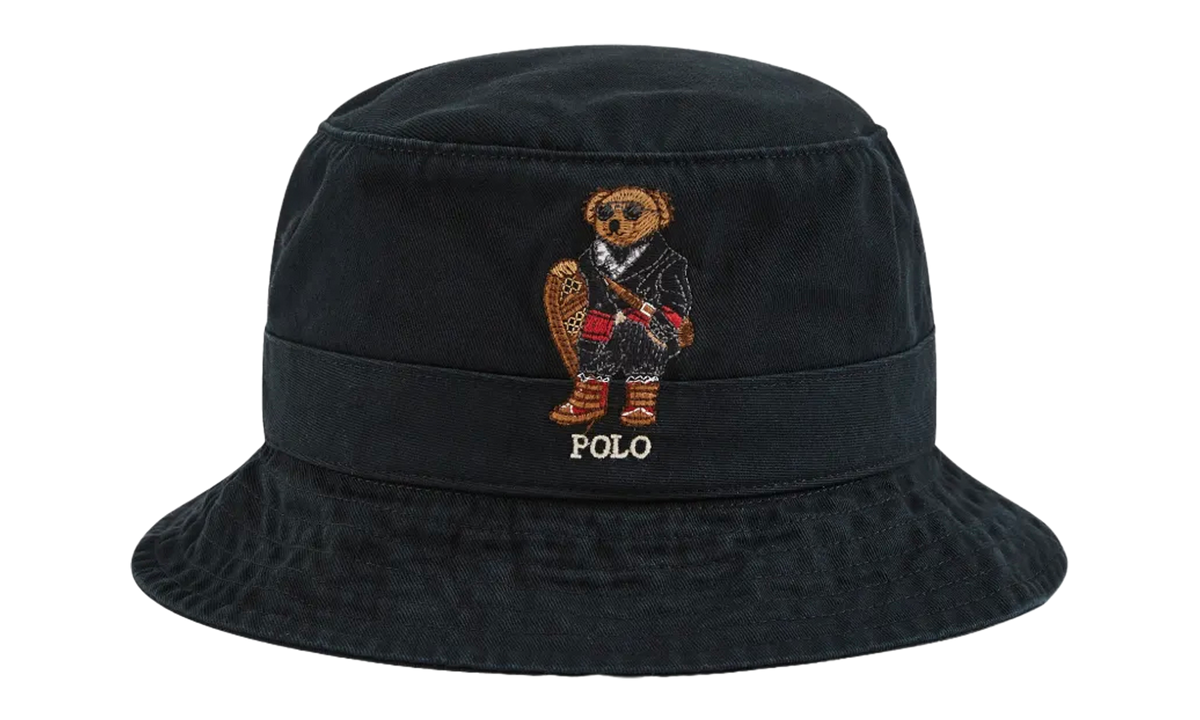 Snowshoes Bear Bucket Hat "Black" 710981298001