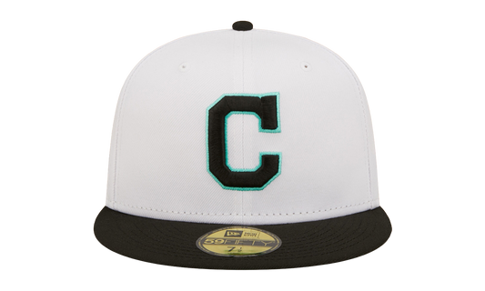 59FIFTY Cleveland Guardians Authentic Fitted Hat "White / Black - Visor" NE796