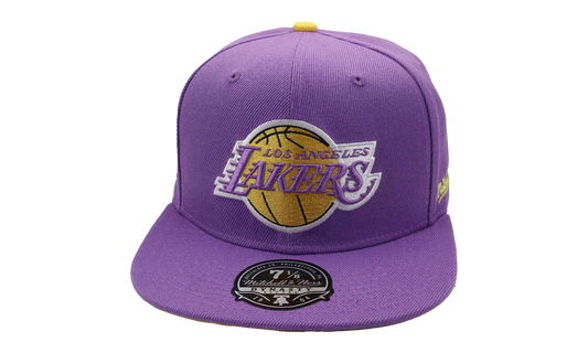 NBA Hardwood Classics Hyperteam Fitted Cap "Los Angeles Lakers - Purple" 6HSFSH21336 LALPURP
