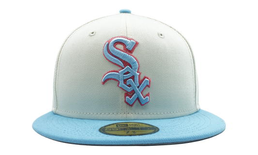 59FIFTY Chicago White Sox 2-Tone Color Pack Fitted Hat "Cream / Sky Blue / Grey - Under Brim" NE888