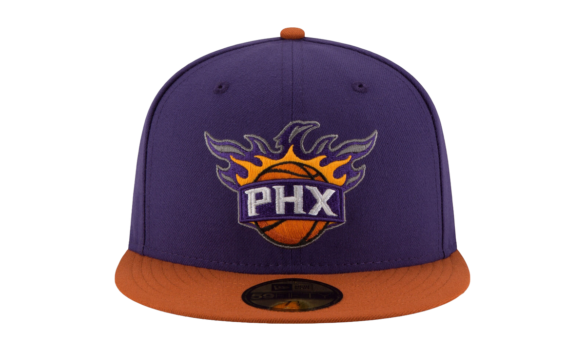 59FIFTY Phoenix Suns 2 -Tone Fitted Hat "Purple / Burnt Orange - Brim" NE944