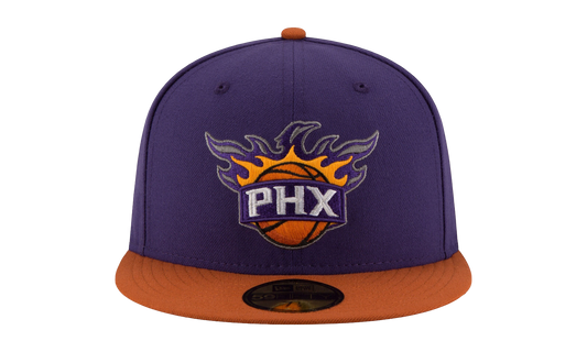 59FIFTY Phoenix Suns 2 -Tone Fitted Hat "Purple / Burnt Orange - Brim" NE944
