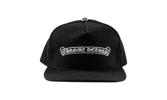 Embroidered Scroll Logo Baseball Hat "Black / White" CHRM1268