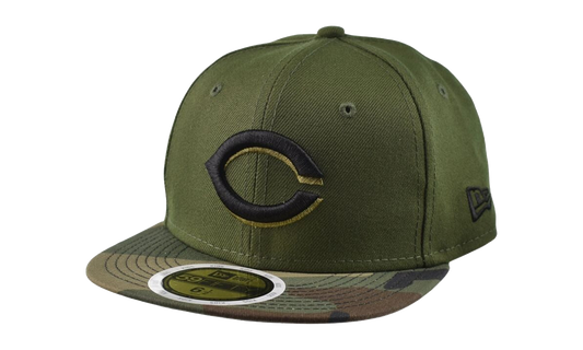59FIFTY Cincinnati Reds Fitted Hat "Olive Camo" 70423591