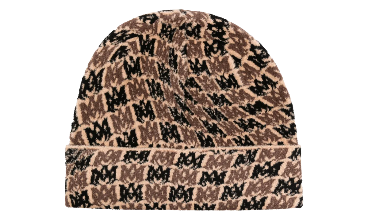 MA Swirl Logo Beanie "Beige / Black / Brown" AW23MAH006 986